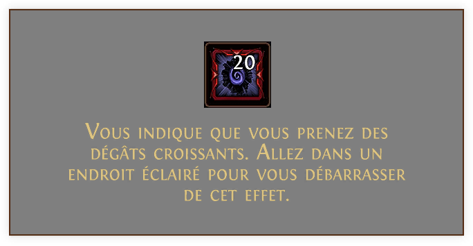 Les Ténèbres infligent leur propre type de dégâts que vous pouvez atténuer à l'aide d'une résistance spéciale grâce au Générateur de Niko.