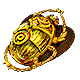 金色のサルファイトスカラベ
