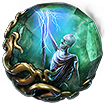 Mago de tormentas esqueleto